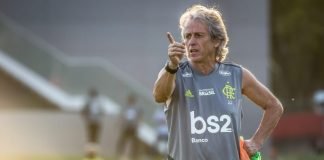 Jorge Jesus treinando o Flamengo