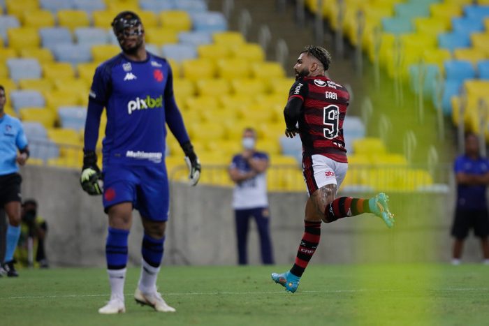 Benja-Gabigol-Punição-Comemoração-Flamengo-Vasco
