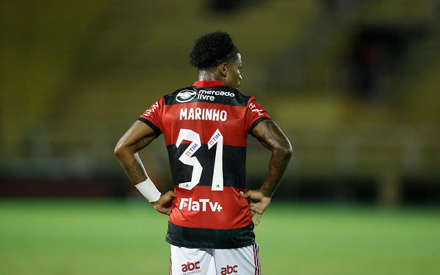 Apesar de poucos jogos, Marinho é um dos pendurados na partida. Foto: Gilvan de Souza/Flamengo