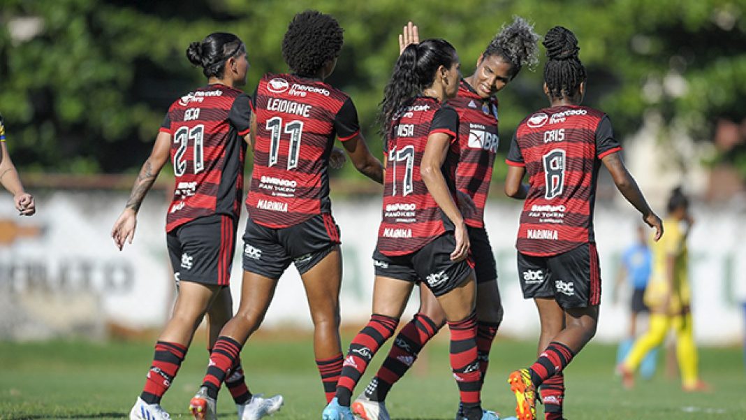 Flamengo Feminino. Foto: Marcelo Cortes