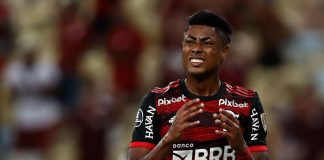 Bruno Henrique desfalca o Flamengo por até 1 ano. Foto: Buda Mendes