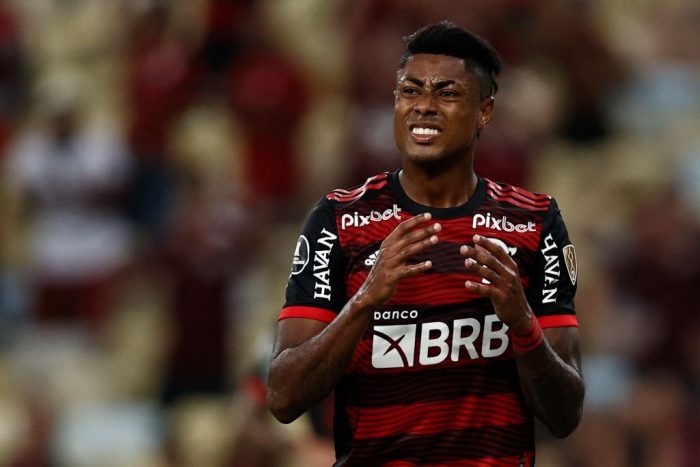Bruno Henrique desfalca o Flamengo por até 1 ano. Foto: Buda Mendes