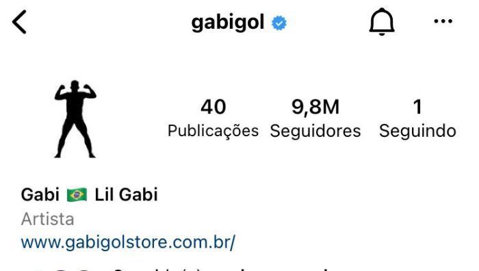 Gabigol muda instagram para 'Artista'. Foto: Reprodução