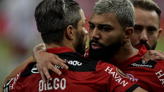 Diego sente dores e desfalca Flamengo, enquanto Gabigol reforça o time após cumprir suspensão. Foto: Divulgação