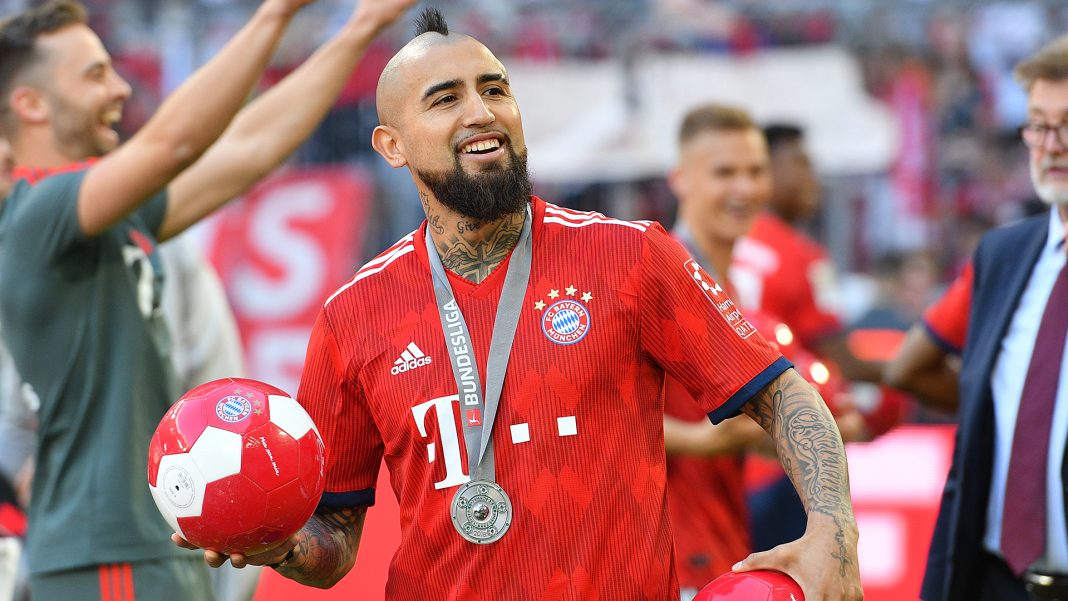 Vidal durante sua passagem vitoriosa no Bayern de Munique. Foto: Getty Images